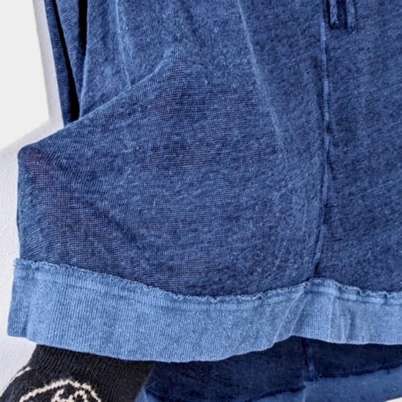 Free People Affogato Hacci Tunic Top Long Sleeve 0Tie Midnight Denim Blue Size S - Picture 8 of 13